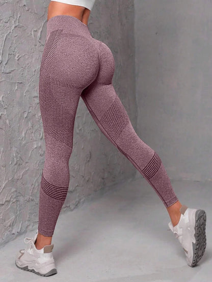 Leggings de sport à large ceinture sans couture