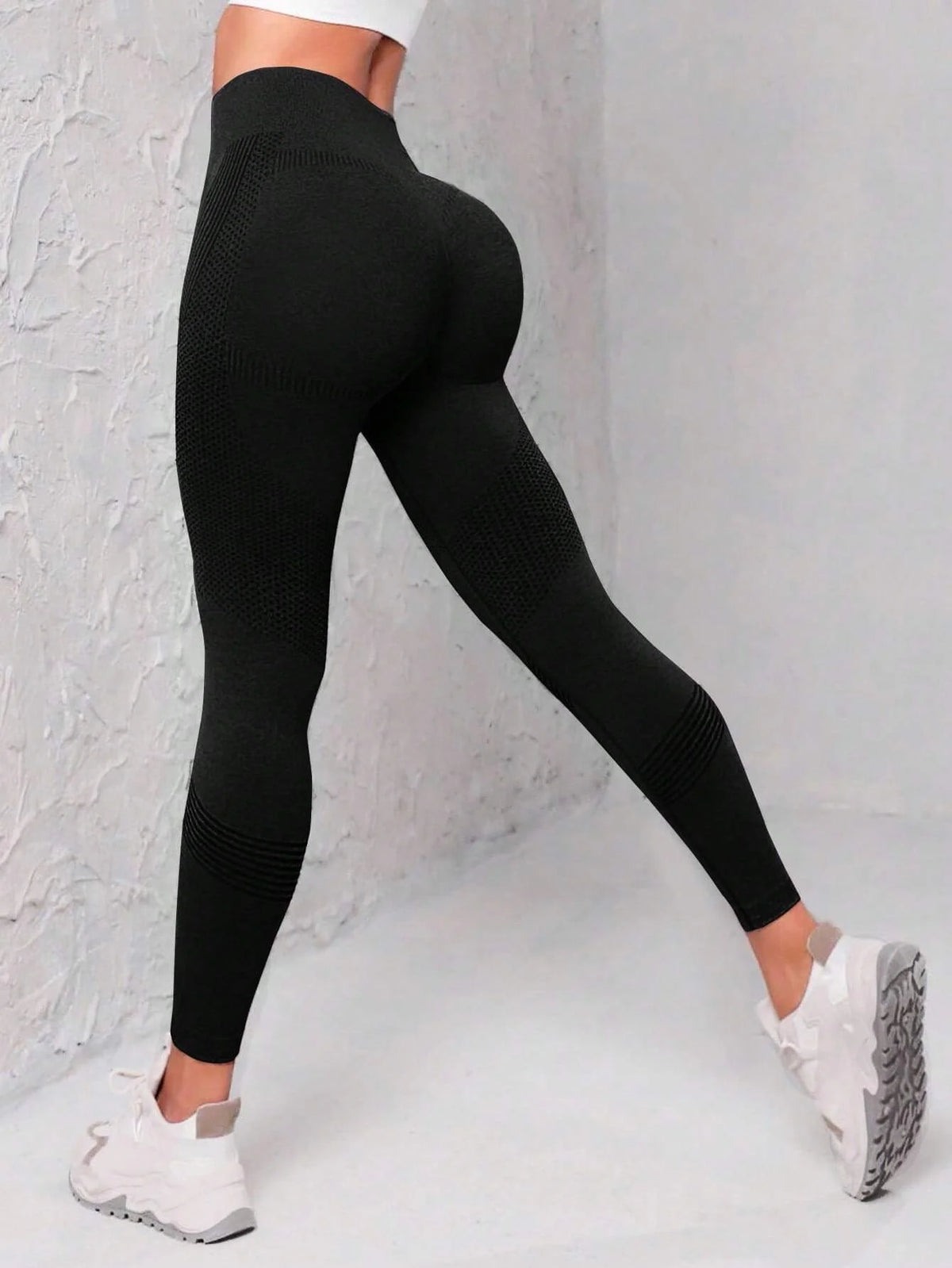 Leggings de sport à large ceinture sans couture